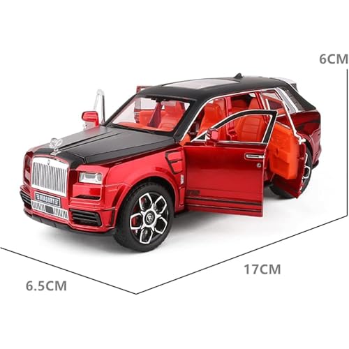 Image of LONGMIRE Metal Pull Back Diecast Car Pull Back Model with Sound Light Boys Gifts Toys for Kids Pack of 1, Multicolor (Rolls Royce CUILLINAN)