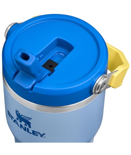Image of STANLEY IceFlow 2.0 Flip Straw Tumbler with Handle 20 oz | Twist On Lid and Flip Up Straw | Leak Resistant Water Bottle | Insulated Stainless Steel | BPA-Free | Cornflower Admiral Blue