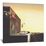 Surrealism - Salvador Dali - Eggs on Plate Without The Flat Poster Decorative Painting Canvas Wall Art Living Room Posters Bedroom Painting 16x16inch(40x40cm)