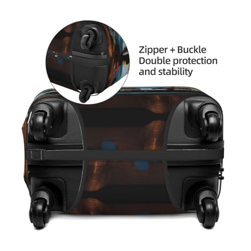 Luggage Suitcase Cover Protector, Printed Cartoon pirate ship Luggage Covers for Suitcase, Baggage Covers Fits 18-32 Inch Luggage4