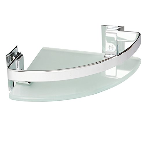 Joyo Cera Front Corner Glass Shelf Bathroom I Frosted Front Corner