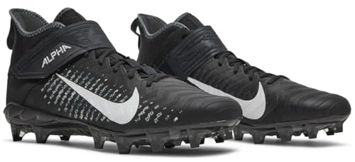 Image of Nike Men's Alpha Menace Pro 2 D Football Cleats - Black /White,7M US