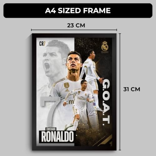 Image of Funk You Store Poster | Framed F1 Car A4 Sized (31 x 23 cm) | F1 Poster | n Car Posters for Wall, Gift for Boys, Formula 1 Frames | Formula 1 Frame (Ronaldo Real Madrid)
