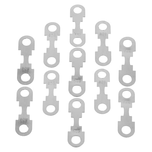 Automotive Flat Metal Fuse Strip 30A 40A 50A 30 Piece Silver miniatura 1
