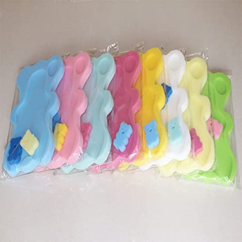 Image of Kisangel Anti Slip Baby Bath Mat Sponge Cushion for Newborns Infant Safety Support Quick Drying Bath Tub Pad