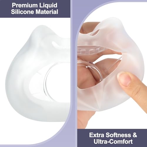Replacement Cushion fo AirFit F30(M) Mask - 2 Packs Reliable Seal & Perfect Fit Full Face Mask Cushions, Compatible with Original F30 Frame(Medium)