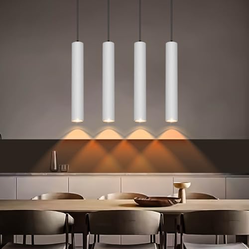 Image of Harold Electricals White Surface Hanging COB Pendant Light for Living Room (12 Watt - Warm White Light)(Metal)