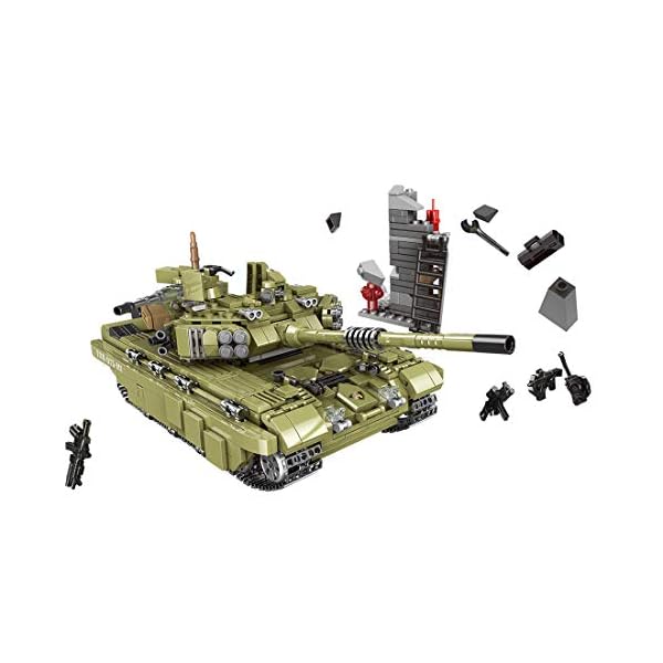 ColiCor Custom Militär Panzer Bausteine Modellbau Panzer Modellbausatz SWAT Team Soldaten Fahrzeug für Kinder…