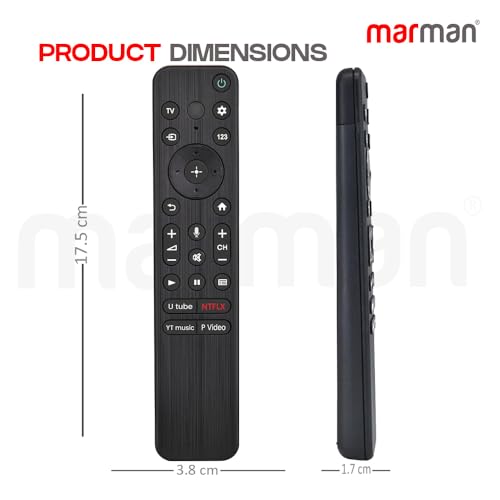Image of marman Bluetooth Remote Compatible for Sony Tv Remote Smart Voice Original Model RMF-TX800P for Android led 4k hd uhd OLED QLED televisons with Google Assistant - Pairing Must !