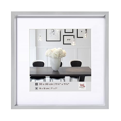 Walther Design ES440S Steel Style, Marco De Plástico, 40x40 cm, Plata