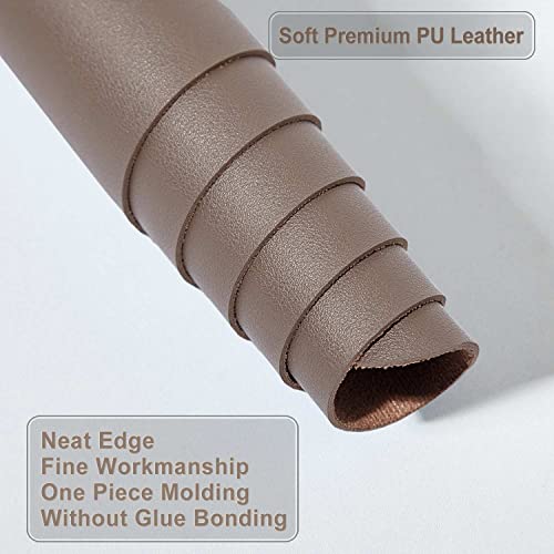 Image of Desk Pad Large, DOBAOJIA Desk Mat, Laptop Mat, Writing Pad, Desk Blotter, Extended Mouse Mat, Large Mouse Pad for Office /Home, PU Leather Waterproof +Suede Non-Slip 35.4 inch X 16.9 inch (Mud)