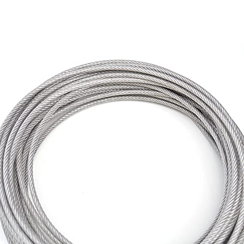 Cable de acero inoxidable contra el óxido con cubierta de PVC de 4mm para fijación permanente