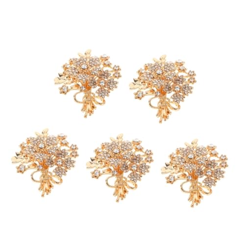 Broche de mariage en alliage rétro avec perle pour boutonnière de costume