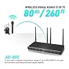 D Debra Audio AU800 Pro UHF 8 Channel Wireless Handheld Microphone System with 8 Cordless Handheld Mics, Metal Receiver, Ideal for Karaoke Church Party (With 8 Handheld) #2