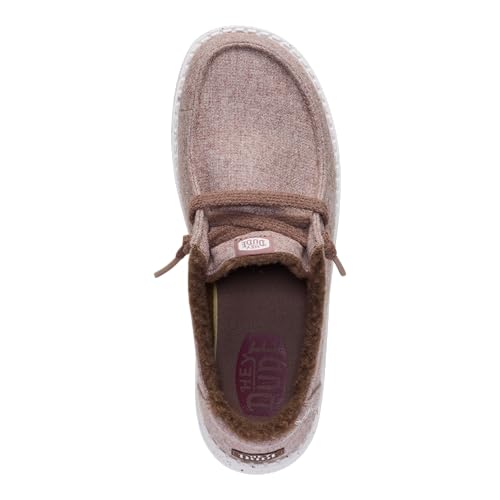 Image of HEYDUDE Wendy Wool Cozy Walnut Women Size 8