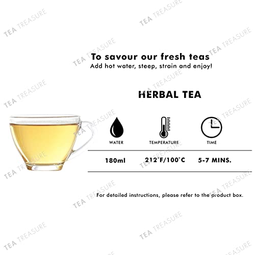 Image of Tea Treasure Spearmint Herbal Tea 50 Gm & Tea Treasure English Breakfast Black Tea 18 Pyramid Tea Bags