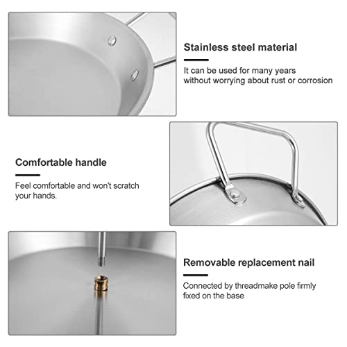 Vertical Meat Skewer Stainless Steel BBQ Vertical Skewer Grill with 3