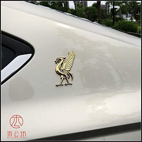 Amazon Co Jp Hnhzhd 鳥の人格金属カーステッカーフェニックス標準のcピラー修正車のステッカーリバモアリバプール赤軍のチームのロゴ Color Red ベビー マタニティ