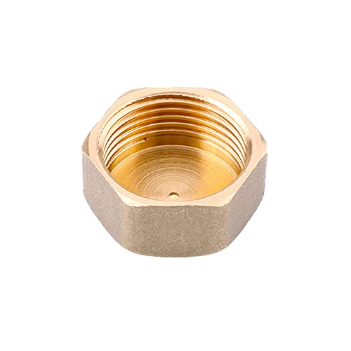 Brass Cap Plug with Female Thread Brass Pipe Fitting DN20 3/4''(25mm) Copper Plug Female Connector