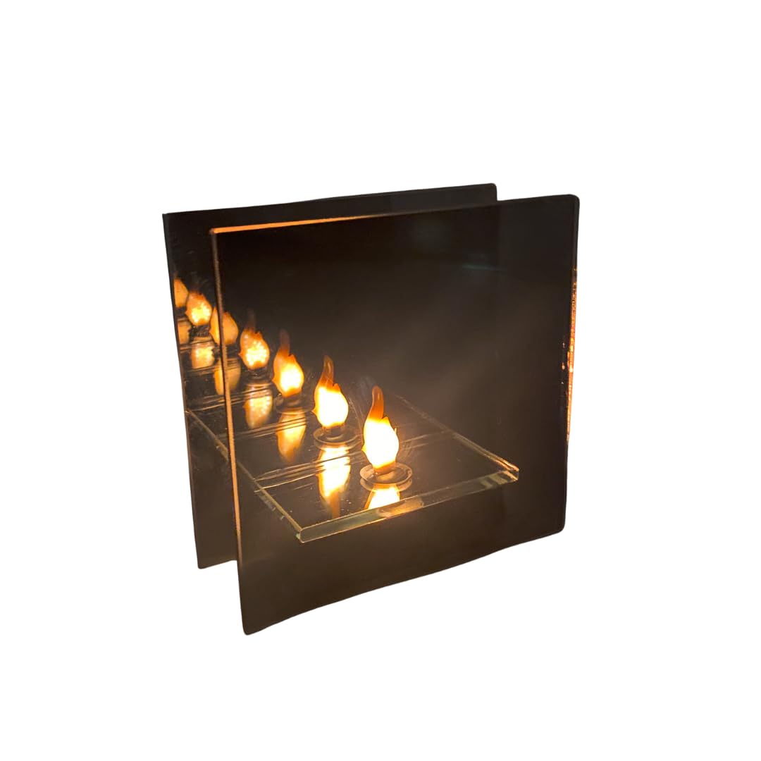 Cello Smoke Gleneagles Infinity Flame Led Battery Lamp - Led Night Light, Bedroom And Desk Decor. Flame Effect Led Lamp For Ambient Lighting In Any Room.