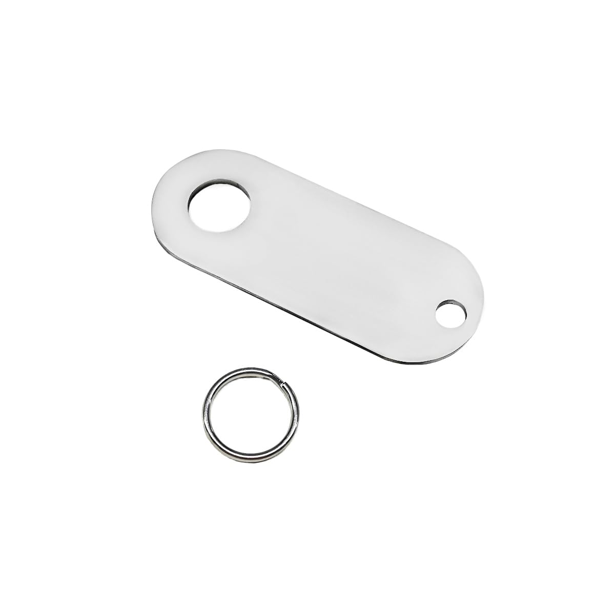 KVAEY Motorcycle Bell Hanger, Good Luck Riding Motor Hanger with Split Ring, Metal Biker Bell Hanger Fits for Most Bells (Silver, Style A)