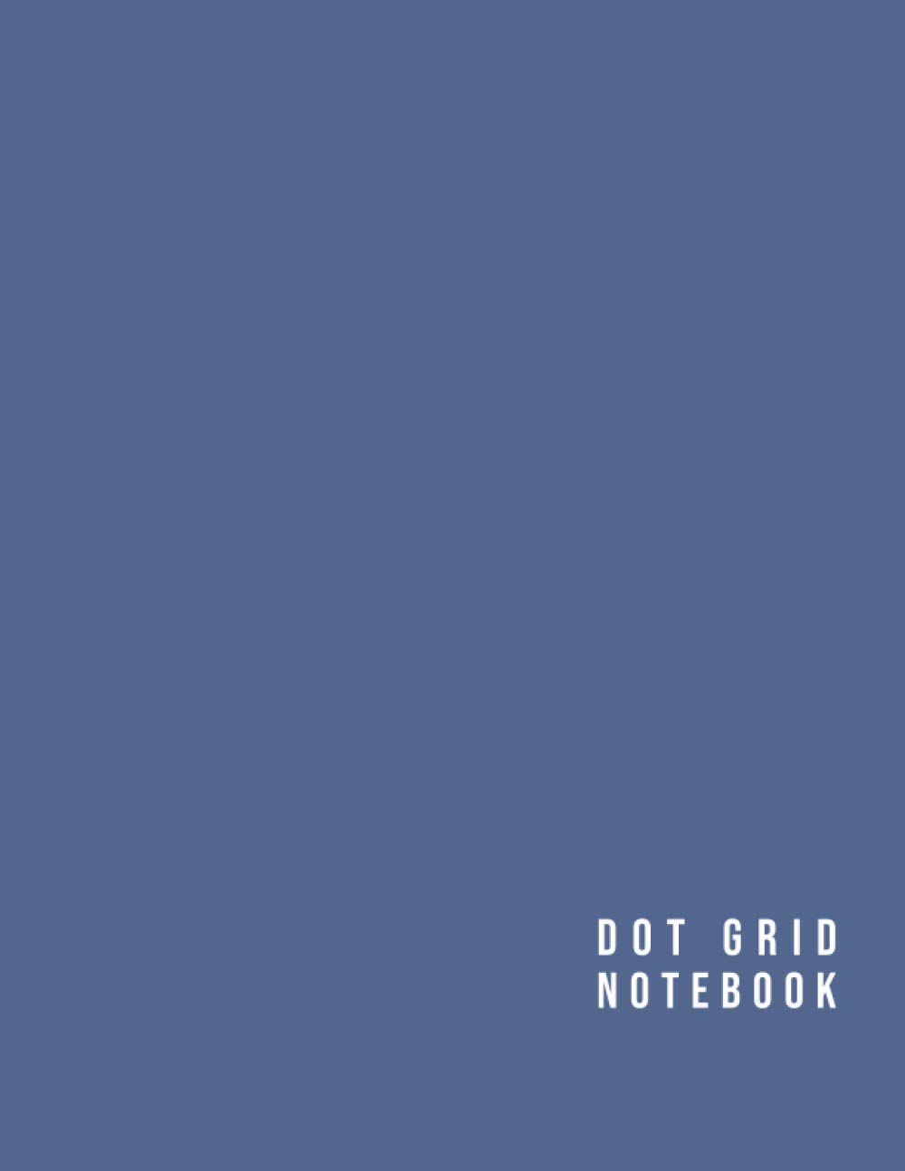 Dot Grid Notebook: Navy Blue Cover Grey Dotted Notebook 110 Pages Size (8.5 x 11 inches)