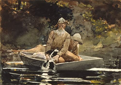 Cuadro sobre lienzo de alta fidelidad Winslow Homer Después de la caza de 60x90cm para salón
