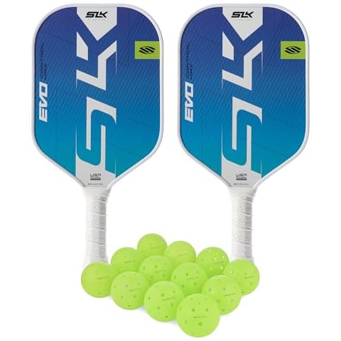 Selkirk Sport Save $30 | 2025 SLK Evo Control MAX Pickleball Paddle Bundle | 2 x Oasis Paddles + 12 Pack Pickleballs Cover