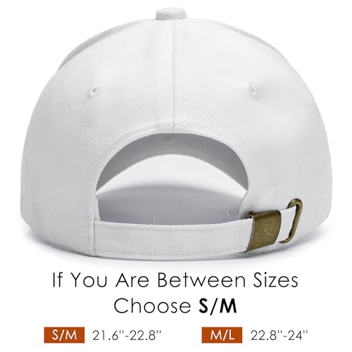 spxkd Structured Baseball Hats for Men Women Breathable Washed Cotton Baseball Caps Adjustable Golf Dad Hat for Wide Occasion — view 4