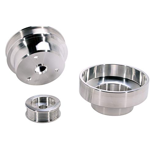 Bbk 1603 Underdrive Pulley Kit For Gm Truck 4.3/5.0/5.7L - 3 Piece Cnc Machined Aluminum #TOP4