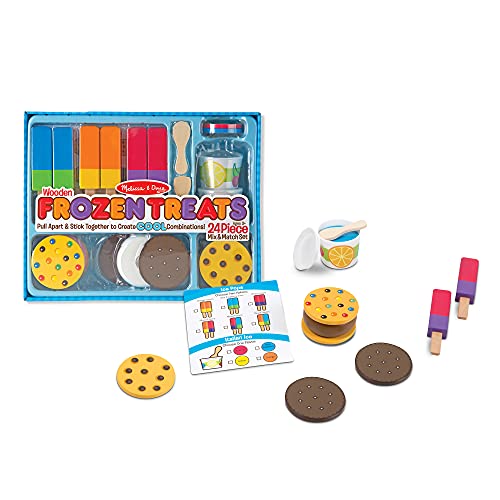 Melissa & Doug Wooden Frozen Treats Ice Cream Play Set (24 Pcs) - Play Food And Accessories #TOP6