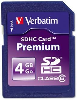 Verbatim Premium Sdhc Memory Card, Class 10, 4Gb