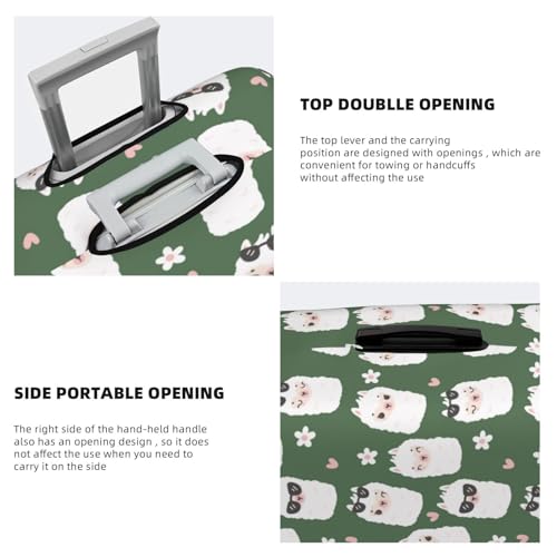 Travel Luggage Cover Protector - Alpaca Faces Washable Suitcase Covers For 18-32 Inch Luggage3