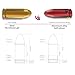 WAKAZO Training Snap Caps Dummy Rounds, Durable CNC-Machined Aluminum Alloy Safe for Handling Drills & Dry Fire Practice, Ideal for Shooting Skill Training. (12, RED)