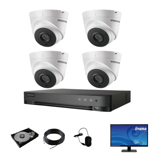 Amazon.co.jp: 243万画素 ワンケーブル 防犯カメラ 4台 セット