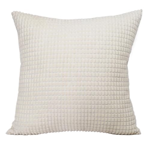 Coussin velours cotelé violet gros grains décoration canapé