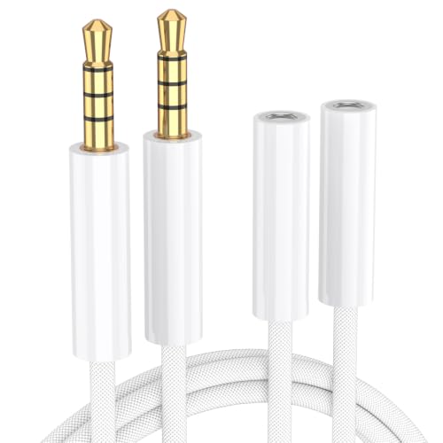 Prolongador de audio 3.5 mm TRRS para jugar en consola y escuchar música desde el sofá