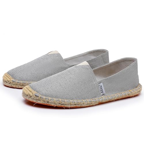 Image of Altxic Men's Closed Toe Comfortable Canvas Slip on Flat Espadrilles