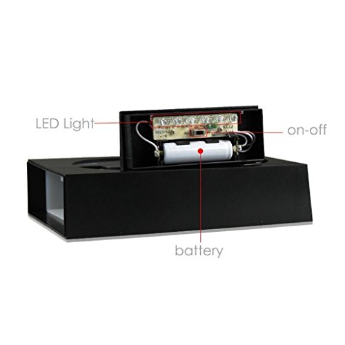 image for FASTDISK Door Number 4,Solar Power LED Light Box with Address Numbers 