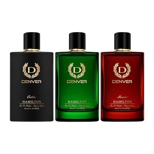 Image of Denver Hamilton, Caliber & Honour Perfume For Men - 100 ML Each, Pack of 3 | Long Lasting Fragrance | Eau De Parfum