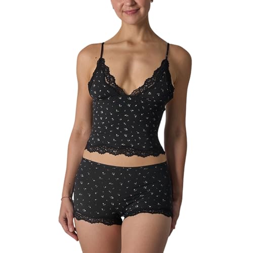 Ensemble chemise de nuit et short léger pour femme fini la chaleur au lit