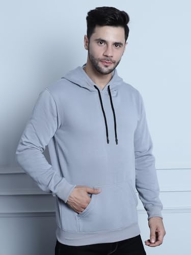 Image of Men's Cotton Blend Hooded Sweatshirt