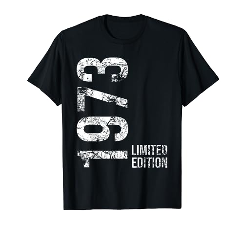 50° Compleanno 50 Uomo Donna Anni Retro Vintage 1973 Regalo Maglietta