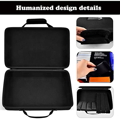 Comecase Large 3000+ Trading Card Game Holder & Organizer, Case For Baseball Card, Football Cards, For C.a.h, For Tcg Cards And All Expansions. Storage Box With 7 Dividers And Shoulder Strap #TOP5