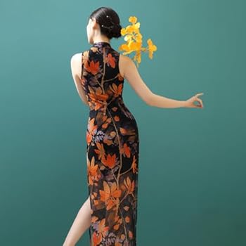 knee length dresses for ladies Esme Oriental Layer Mesh Dress – Amanda Fashion Gallery