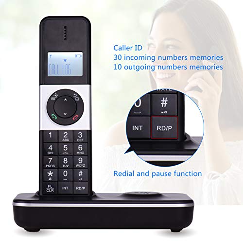 Teléfono Inalámbrico para Hogar con Pantalla LCD y 5 Auriculares miniatura 5