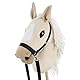 SKIPPI Hobby Horse Almond, Großes Steckenpferd A3, Halfter und Zügeln im Set, Hobby Horsing Pferd mit Zubehör, Ecru, Mandel, Hellbeiges Pferd