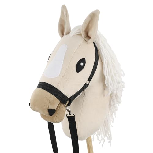 Caballo de palo grande SKIPPI Almond hecho con acabados de calidad