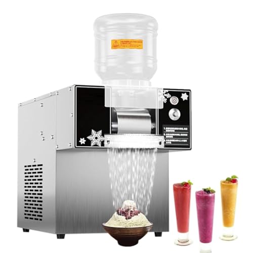 ZHJOPP Máquina de Hielo Comercial con Copos de Nieve,máquina de batido de Crema con Copos de Nieve, afeitadora de Hielo Fina,máquina para Hacer Helados con Copos de Nieve,Hielo raspado ()