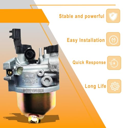 Huayi 170H 170He 170Hb 951-12785 951-05021 Carburetor Replacement For Troy-Bilt Super Bronco Rototiller 208cc MTD Cub Cadet RT65 951-10797 951-12124 170-AU 170-AUA 208CC Engines Carb by Chikia - Image 3